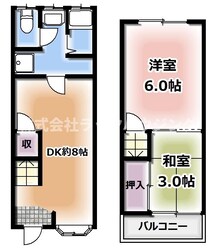 池田旭町テラスハウスの物件間取画像